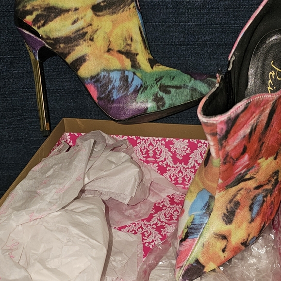 Privilege Multi Color Booties - Picture 2 of 6